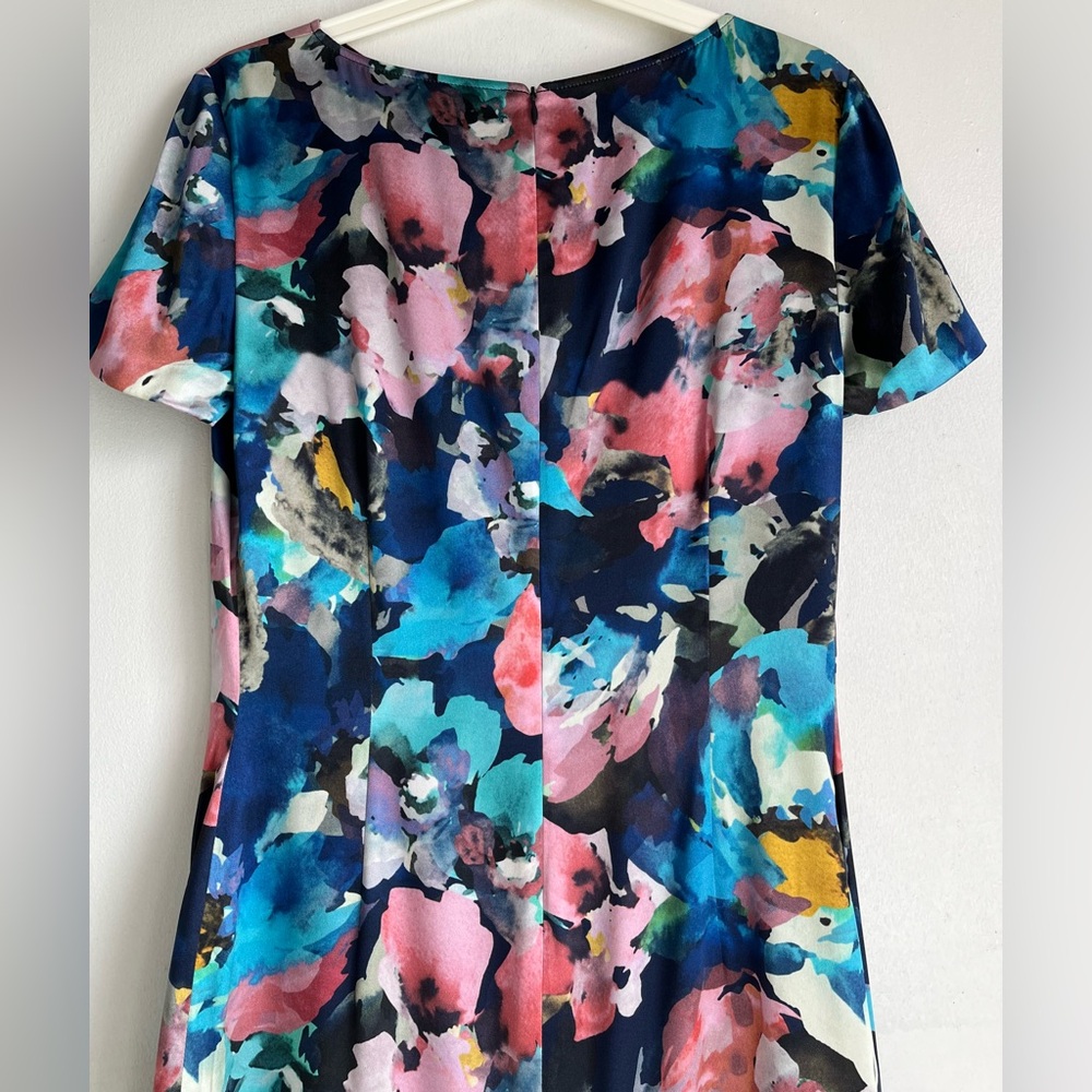 ST JOHN Floral Print Silk Dress - Picture 6 of 11